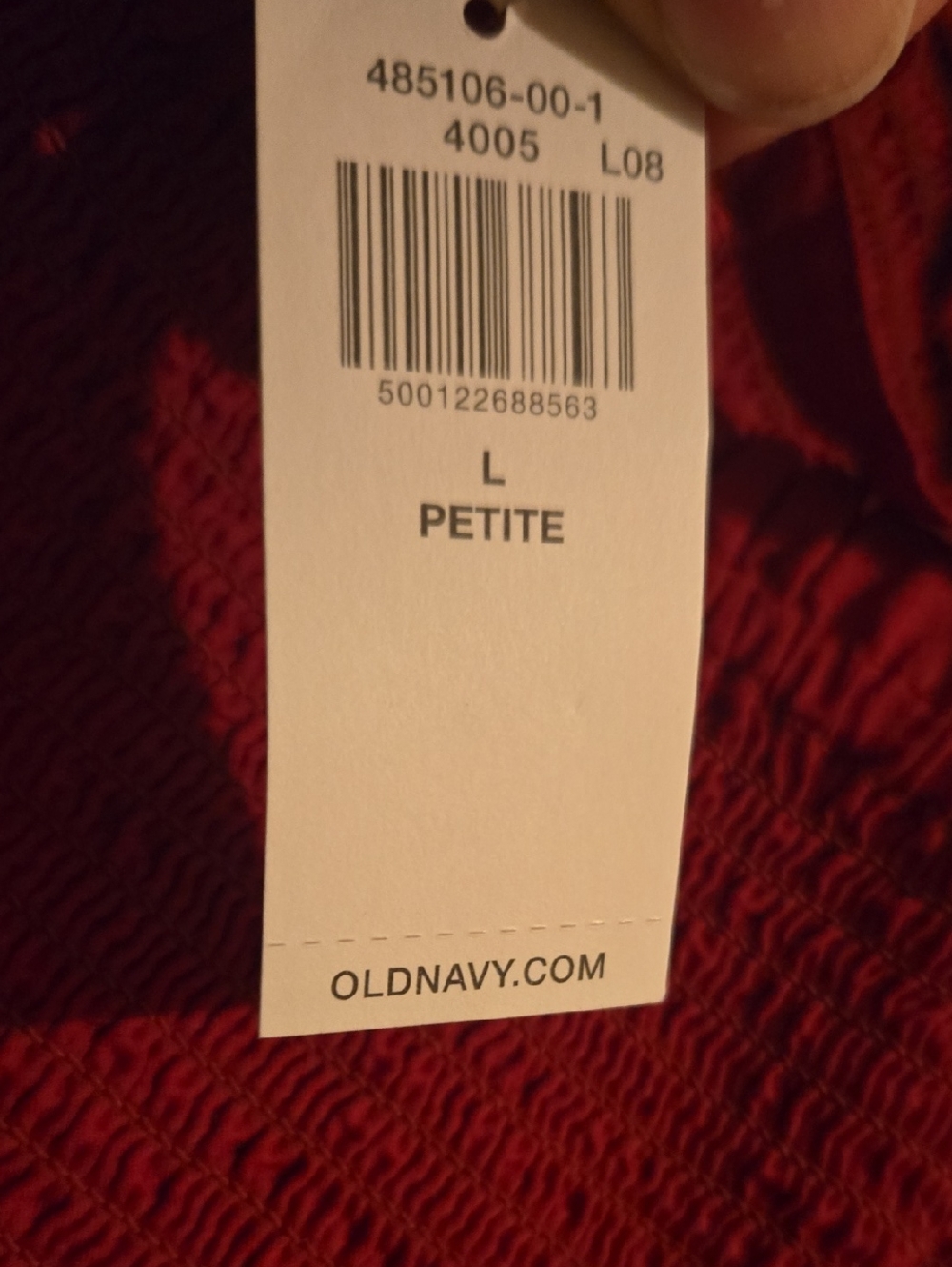 Old Navy Fit & Flare Smocked Midi Dress Cordovan Red LP - Picture 4 of 4
